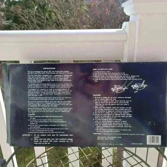 Never Used, Open Box Christmas 25 Light Set Outdoor/ Tested Not Longer in Stores - Picture 3 of 6